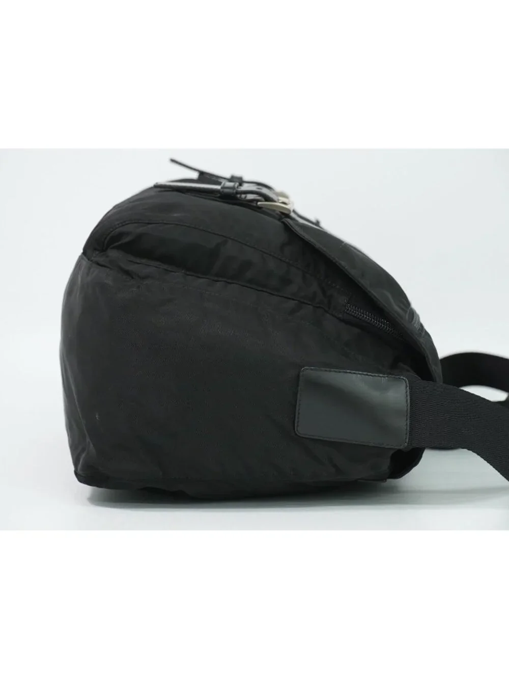 Prada Nylon Shoulder Bag Pochette Black
